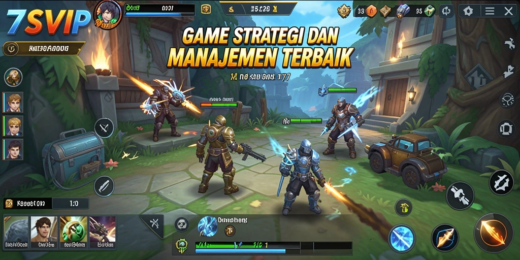 Tampilan menarik dari gameplay strategis di 7SVIP.