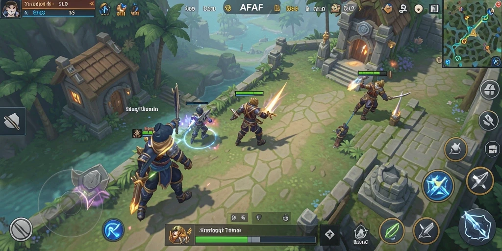 Tampilan menakjubkan dari gameplay AFAF yang mendebarkan.