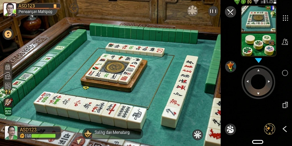 Gameplay seru Mahjong di ASD123 dengan tingkat kesulitan yang bervariasi.