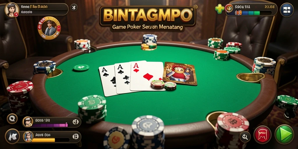 Tampilan menarik gameplay Poker di BINTANGMPO.
