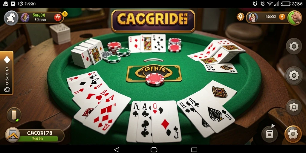 Screenshot gameplay menarik dari permainan Gaple CACOR78.