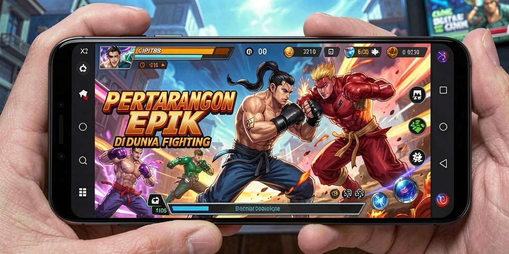 Screenshot utama CIPIT88 menampilkan aksi pertarungan yang mendebarkan.