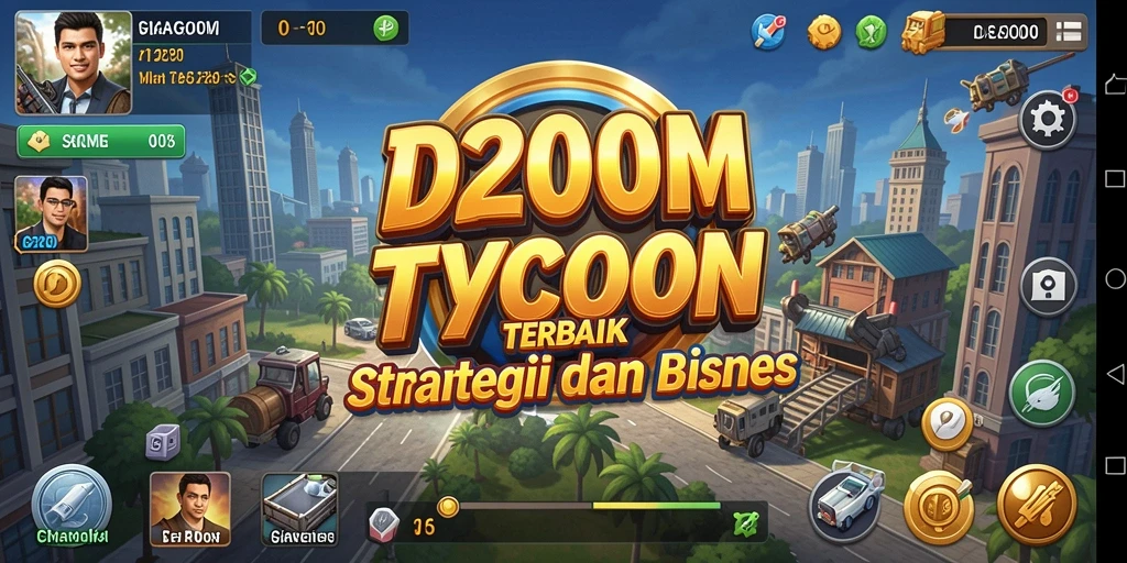 Gameplay D200M yang mengasyikkan dan penuh strategi Tycoon.