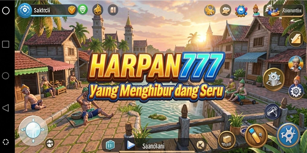 Screenshot utama game HARAPAN777 menampilkan gameplay yang seru dan interaktif.