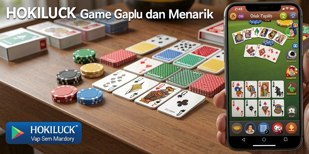 Tampilan gameplay HOKILUCK yang mendebarkan dalam permainan Gaple.