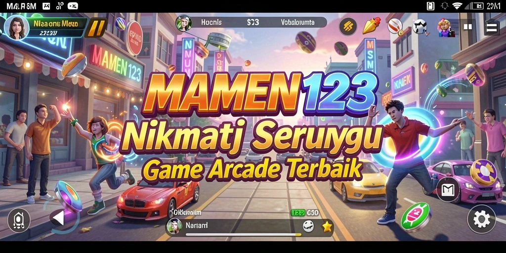 Tampilan gameplay MAMEN123 yang seru dan menantang.