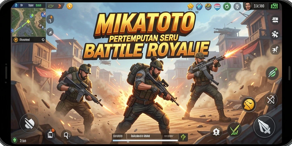 Tampilan seru gameplay MIKATOTO dalam pertempuran Battle Royale.