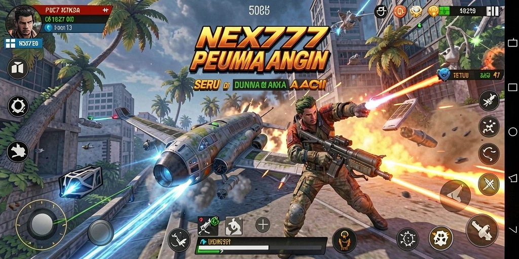 Tampilan gameplay NEX777 dengan aksi yang mendebarkan.