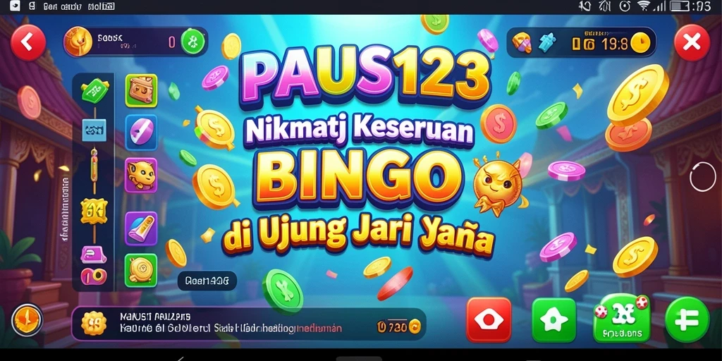 Screenshot utama PAUS123 menampilkan gameplay seru Bingo.