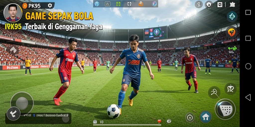 Tampilan gameplay PK95 yang menegangkan dan seru.