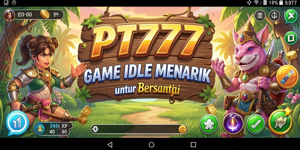 Tampilan gameplay PT777 dengan elemen Idle yang menarik.