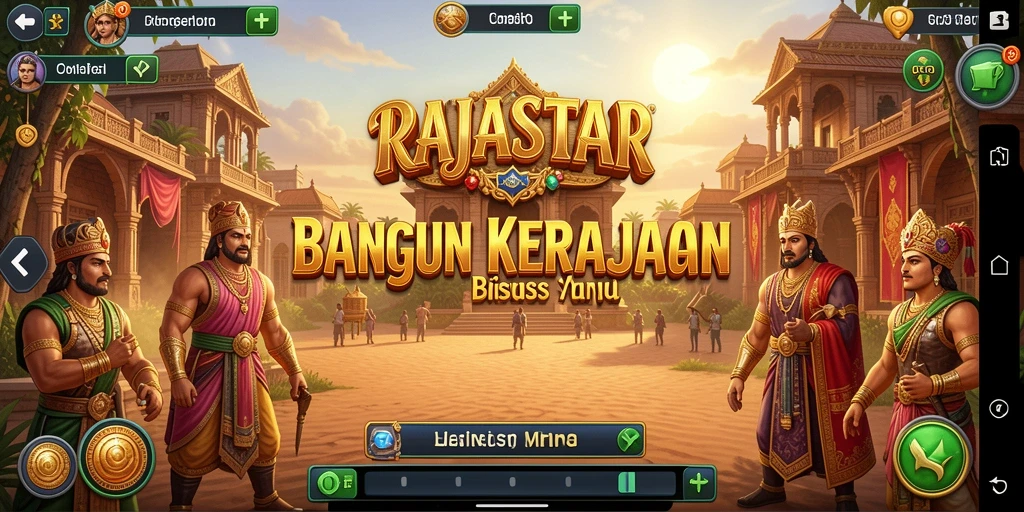 Screenshot gameplay RAJASTAR yang menunjukkan tantangan bisnis yang menarik.