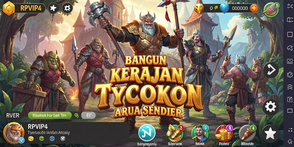 Tampilan gameplay RPVIP4 yang menakjubkan dan penuh warna.
