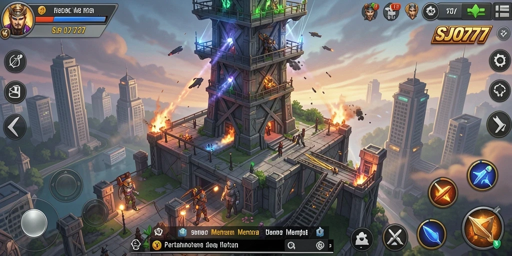 Gameplay SJO777 yang intens dalam genre Tower Defense.
