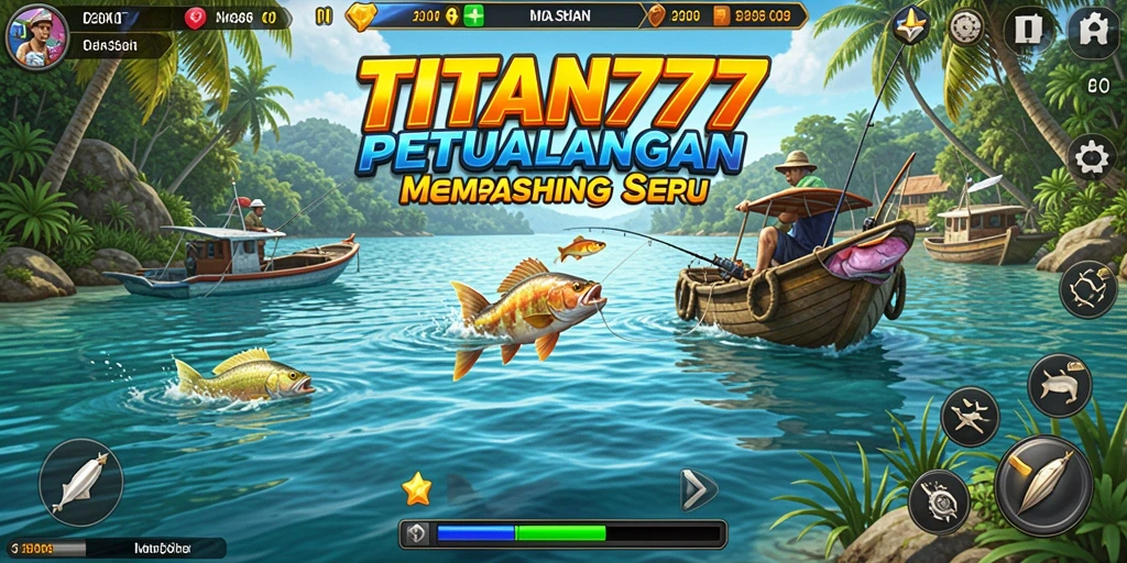Gameplay menarik dan menantang saat memancing ikan.
